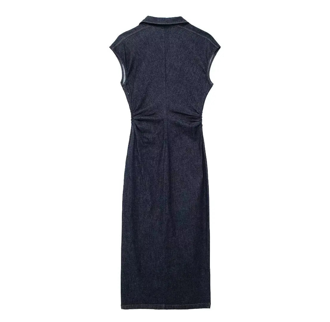 Denim Long Dress Women