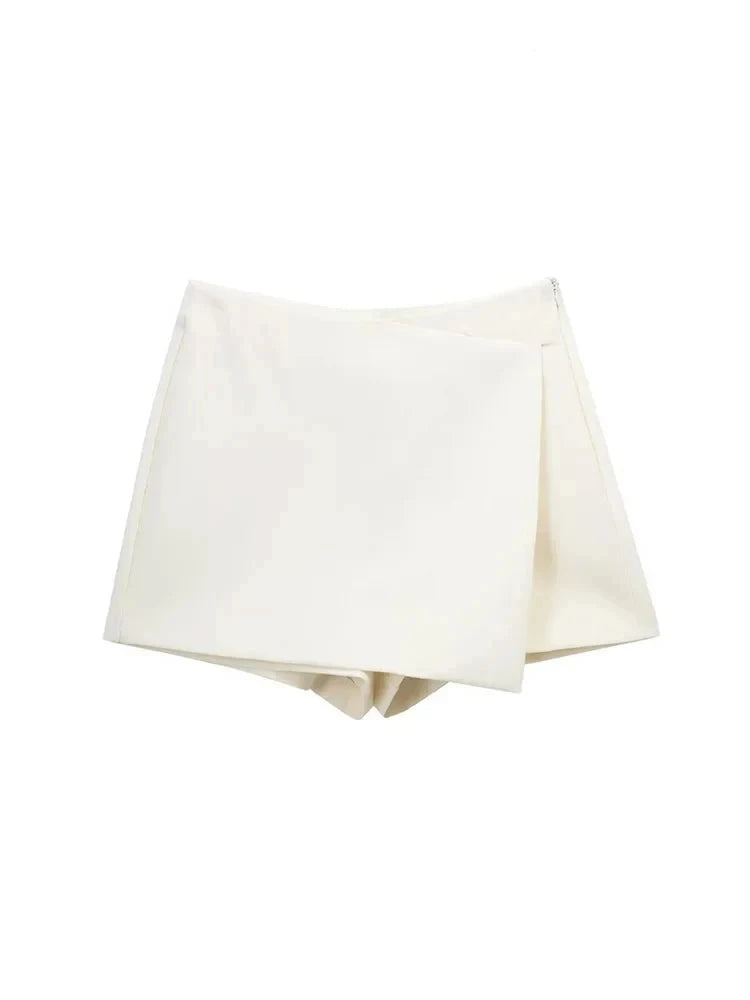 Pareo Style Asymmetric Shorts Skirts