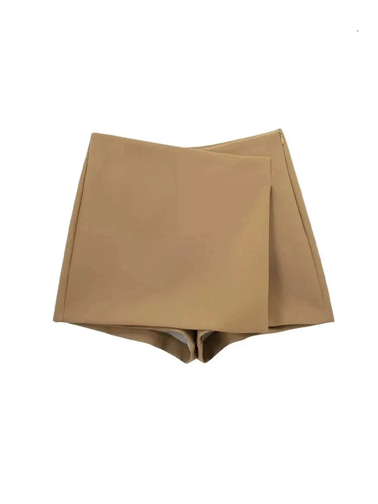 Pareo Style Asymmetric Shorts Skirts