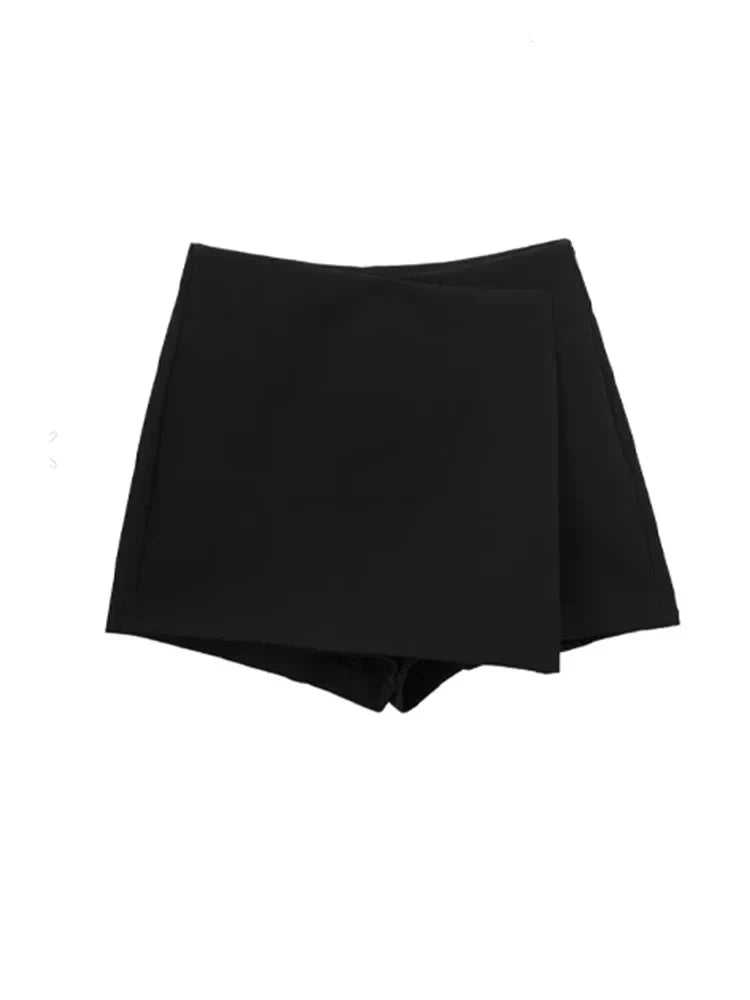 Pareo Style Asymmetric Shorts Skirts