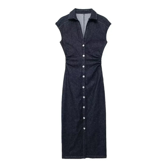 Denim Long Dress Women